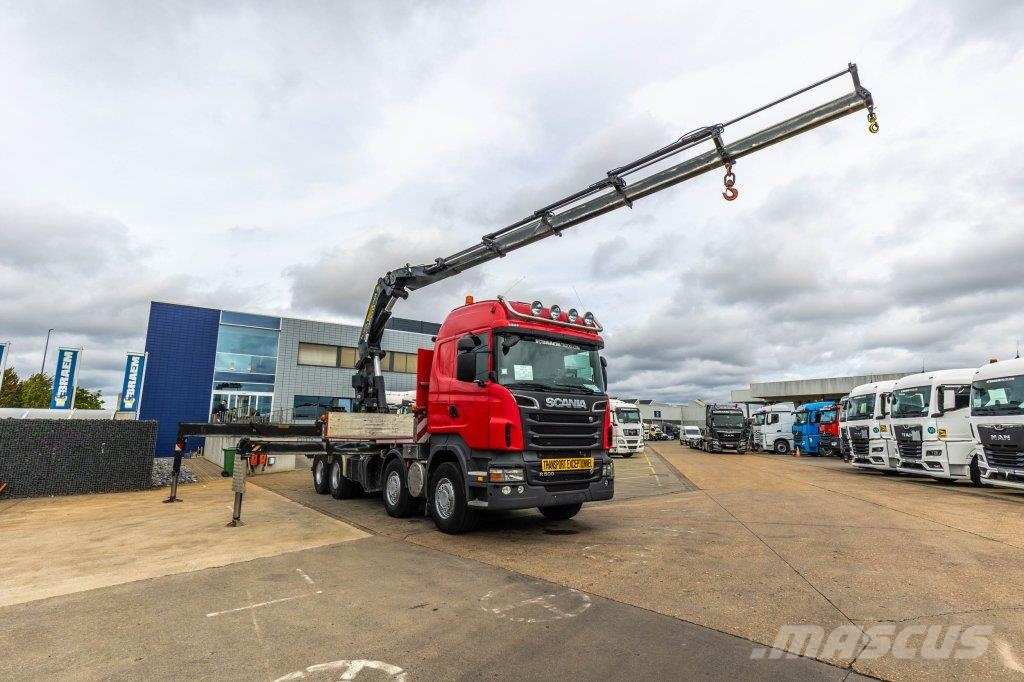 Scania R500 - PALFINGER 74002/5x Flatbed / Dropside trucks