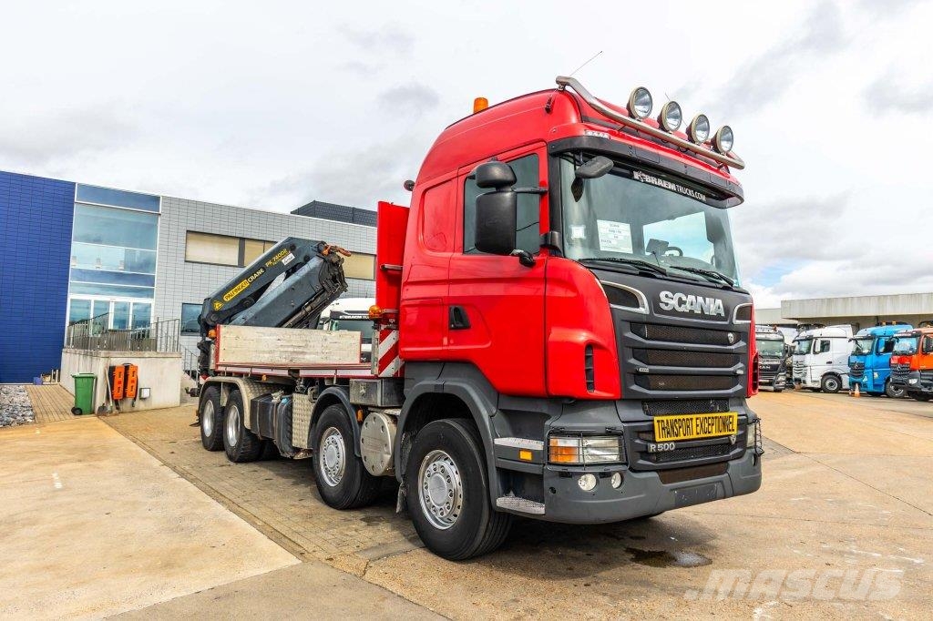Scania R500 - PALFINGER 74002/5x Flatbed / Dropside trucks
