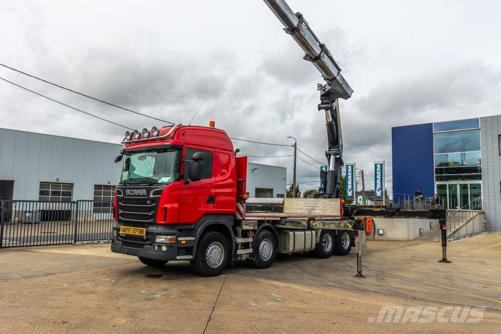 Scania R500 - PALFINGER 74002/5x Flatbed / Dropside trucks