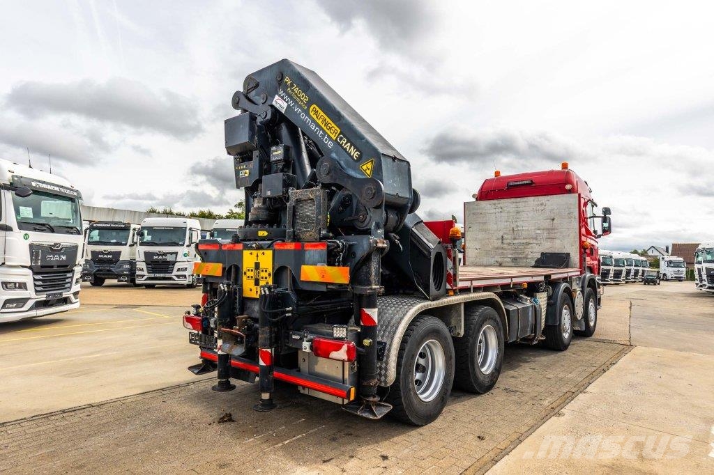 Scania R500 - PALFINGER 74002/5x Flatbed / Dropside trucks