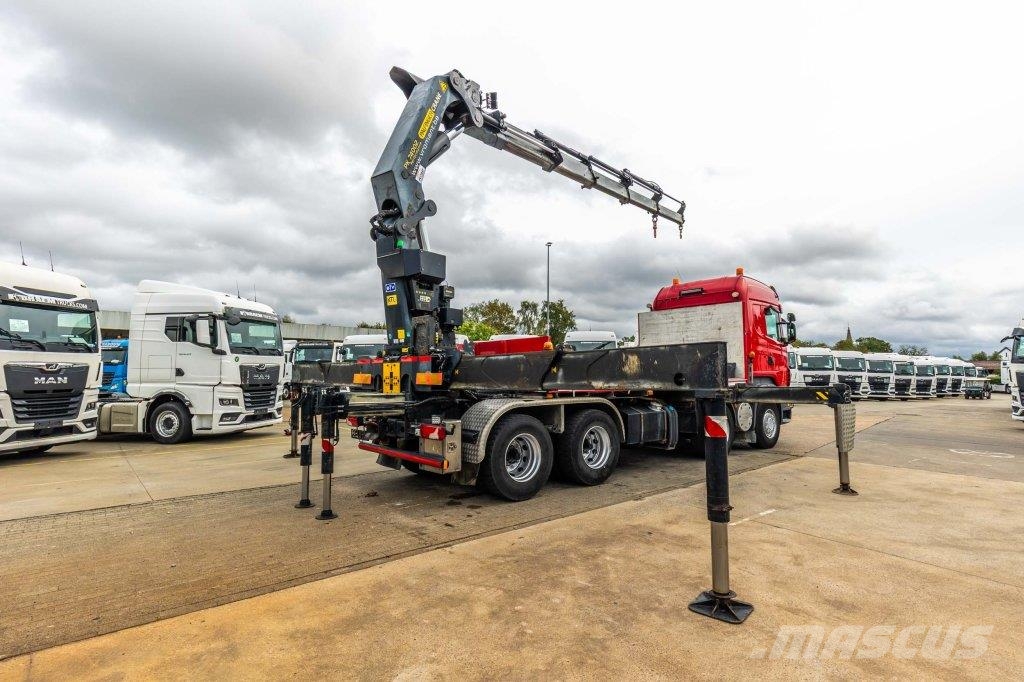 Scania R500 - PALFINGER 74002/5x Flatbed / Dropside trucks
