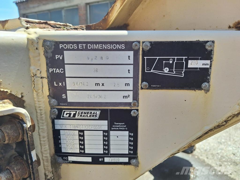 Fruehauf T38N Semirremolques portacubetas