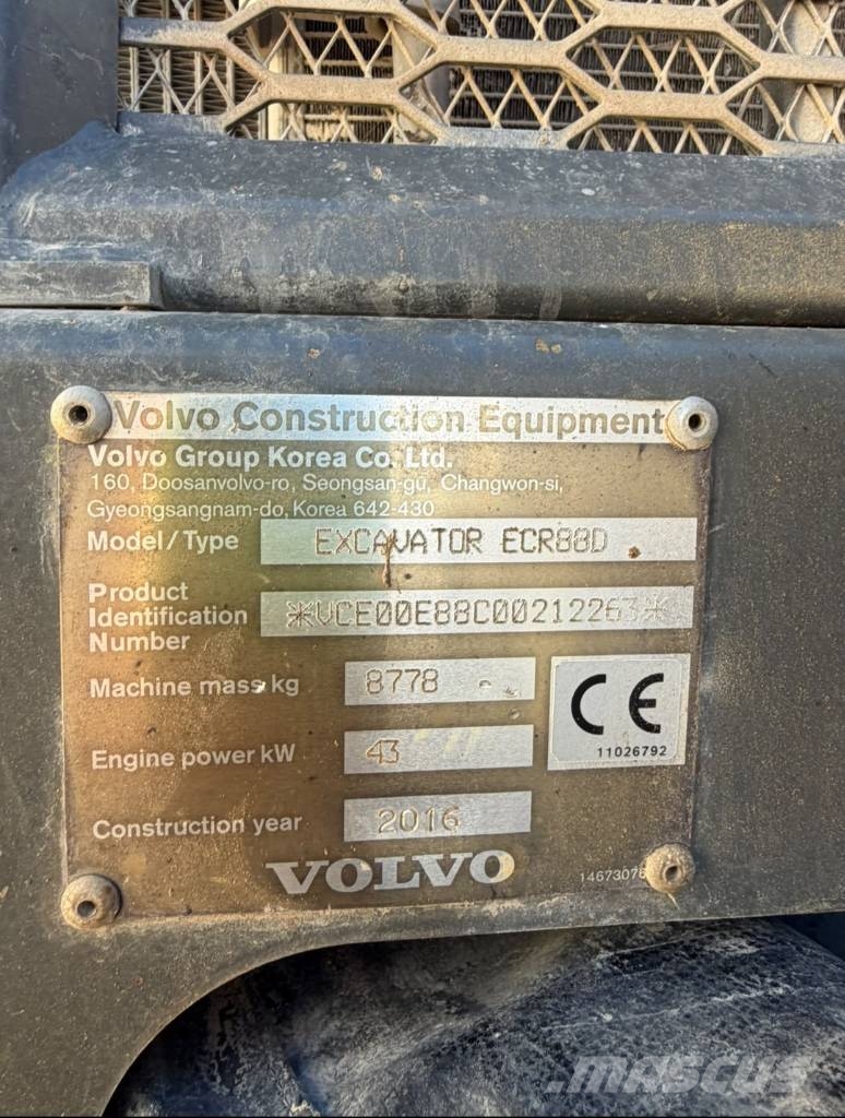 Volvo ECR 88 D Excavadoras 7t - 12t
