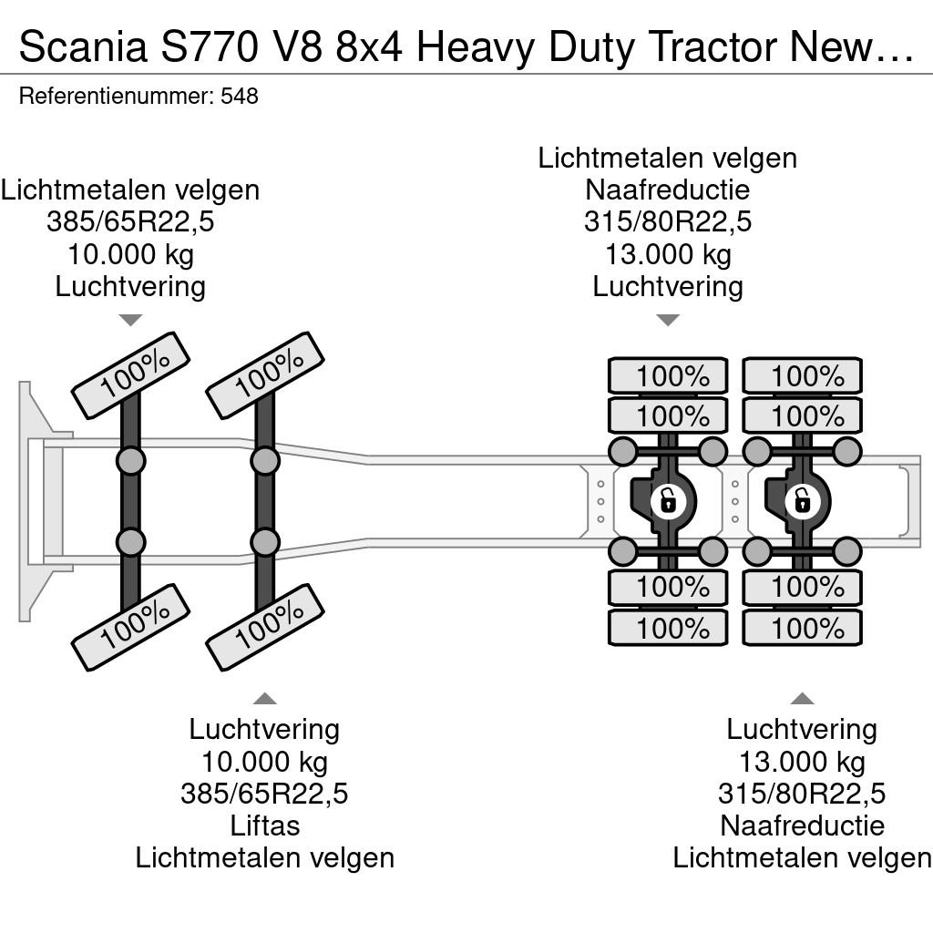 Scania S770 V8 8x4 Heavy Duty Tractor New and Unused! Sadulveokid