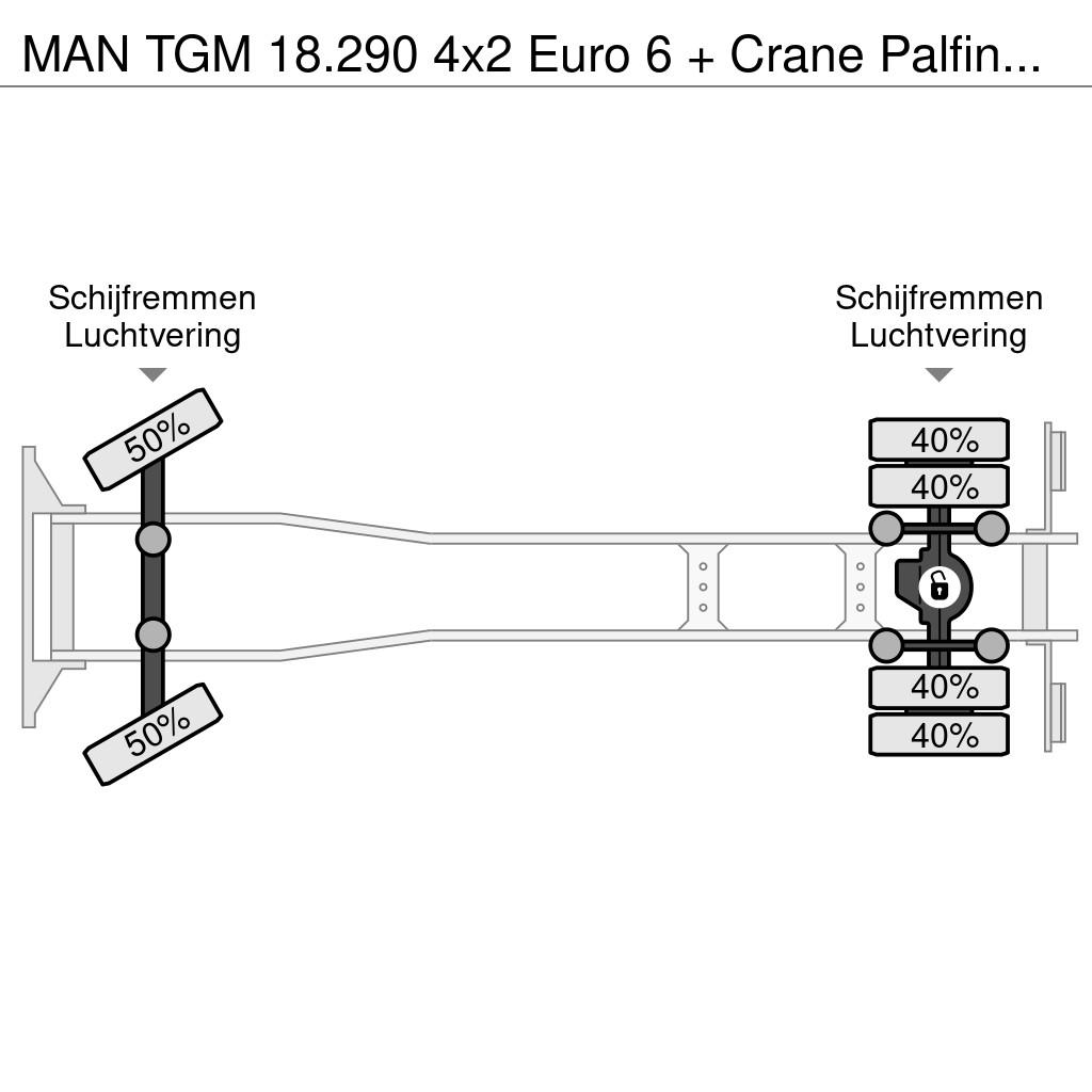 MAN TGM 18.290 4x2 Euro 6 + Crane Palfinger PK15500 Camiones polibrazo
