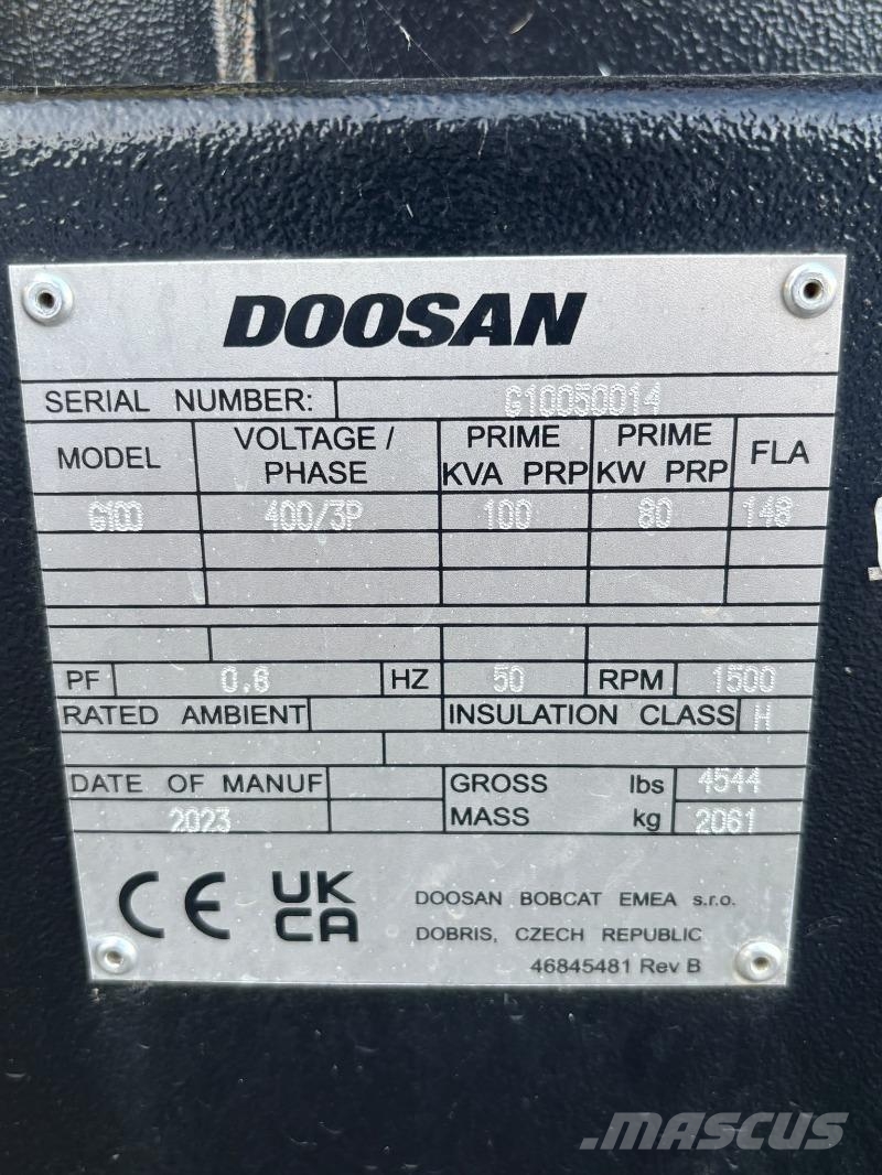 Doosan Generator G100 100kVA Kmetijstvo - drugo