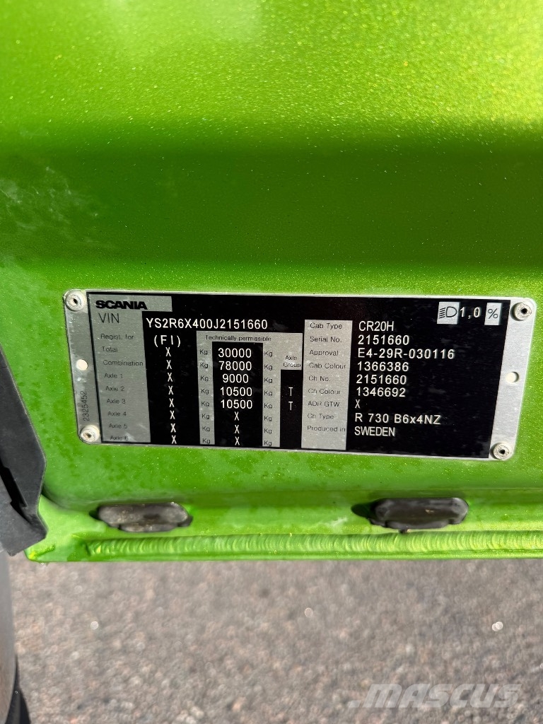 Scania R730 8x4 NZ Puuautot