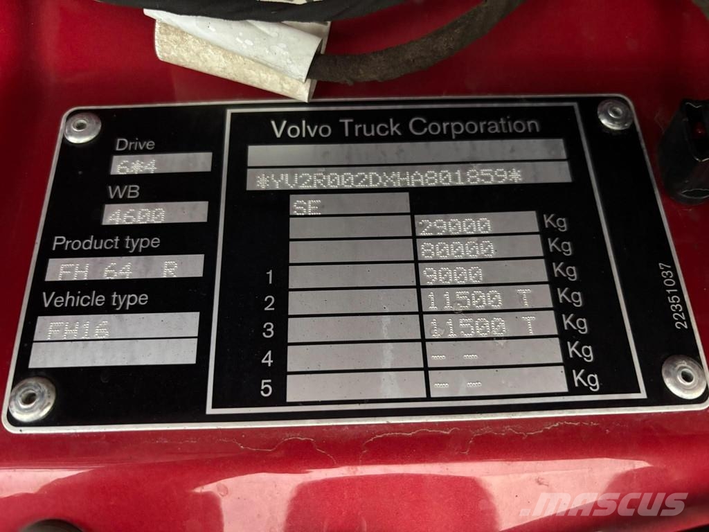 Volvo FH 650 6x4 CHASSIS L=8022 mm Kamioni-šasije