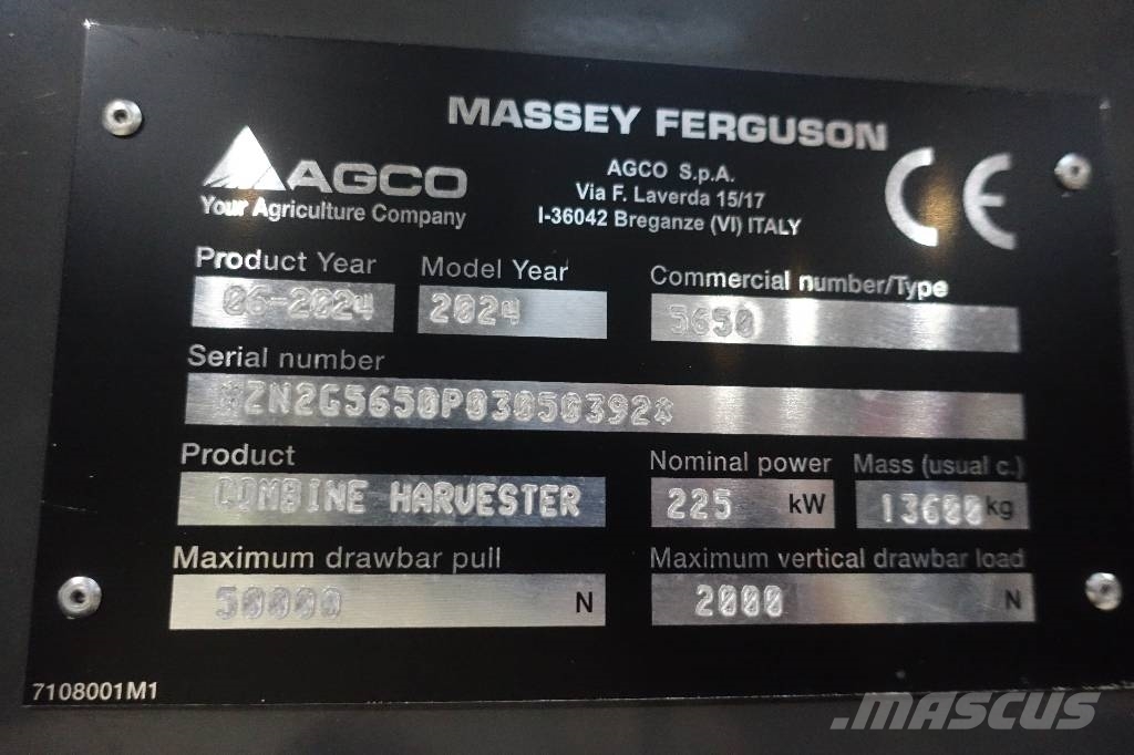 Massey Ferguson 7347 S Activa 콤바인 수확기