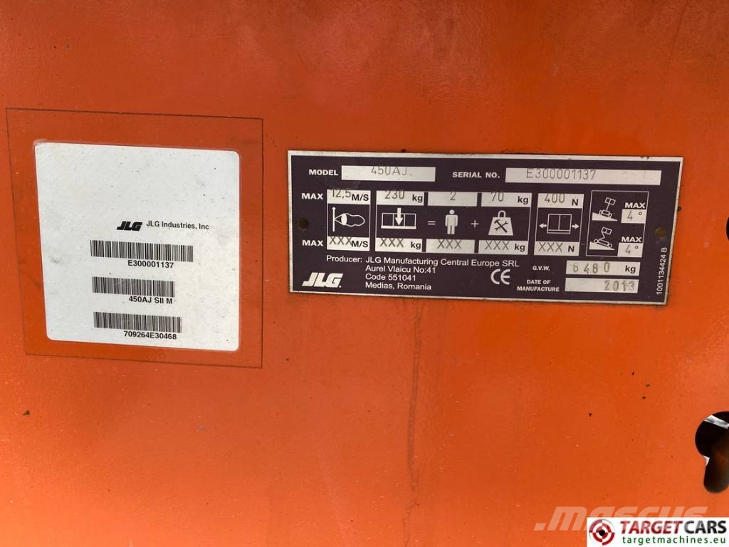 JLG 450AJ Articulated 4x4 Diesel Boom Lift 1551cm Altre piattaforme monobraccio