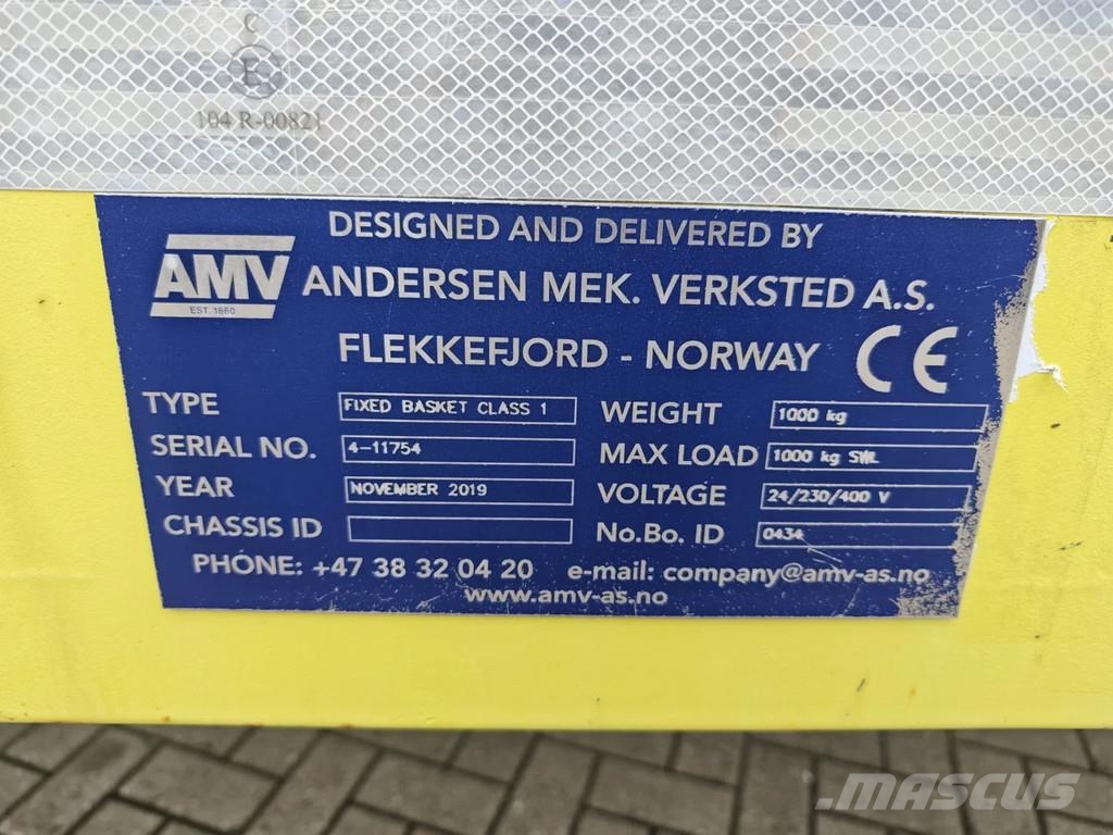 Volvo FMX 460 8x4 AMV 11 SWL 1000 QR Tunnelplatform Truck mounted aerial platforms