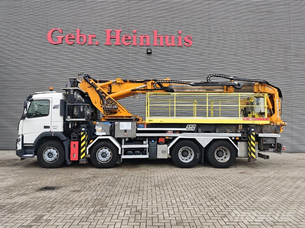 Volvo FMX 460 8x4 AMV 11 SWL 1000 QR Tunnelplatform Truck mounted aerial platforms