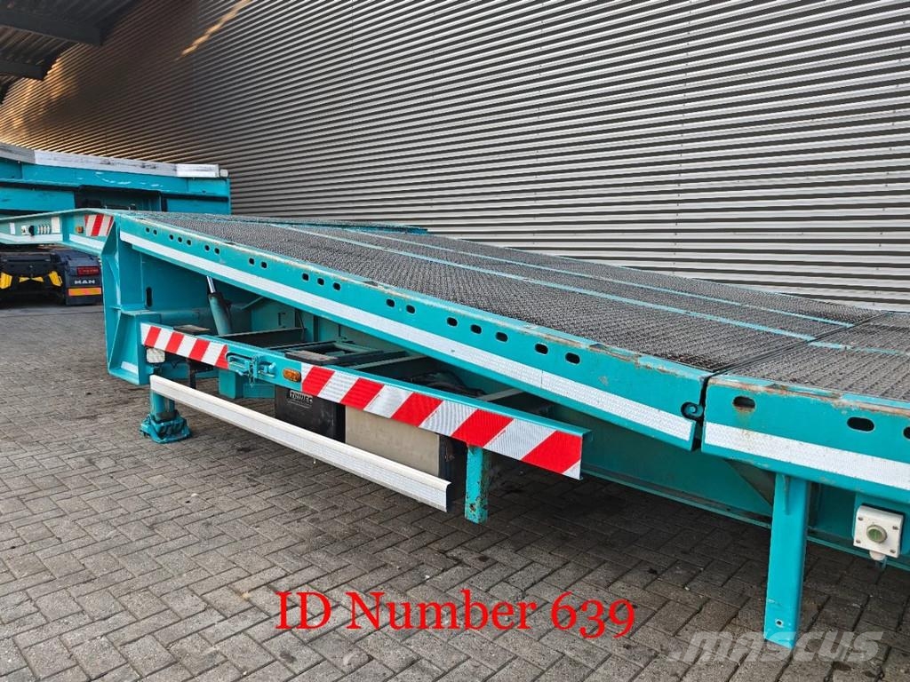 Meusburger MTS-3 Powersteering Bridge Ramps Winch! نصف مقطورة مسطحة منخفضة
