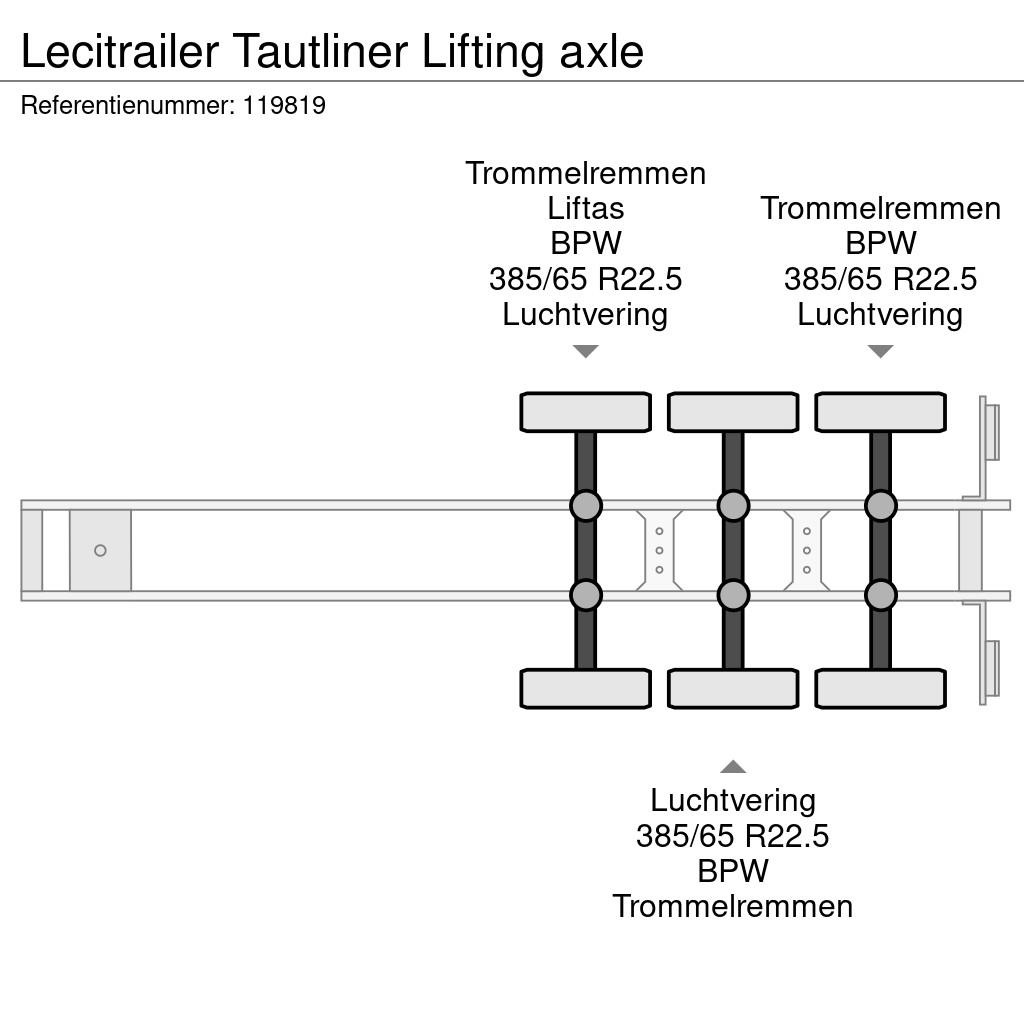 Lecitrailer Tautliner Lifting axle Perdeli yari çekiciler
