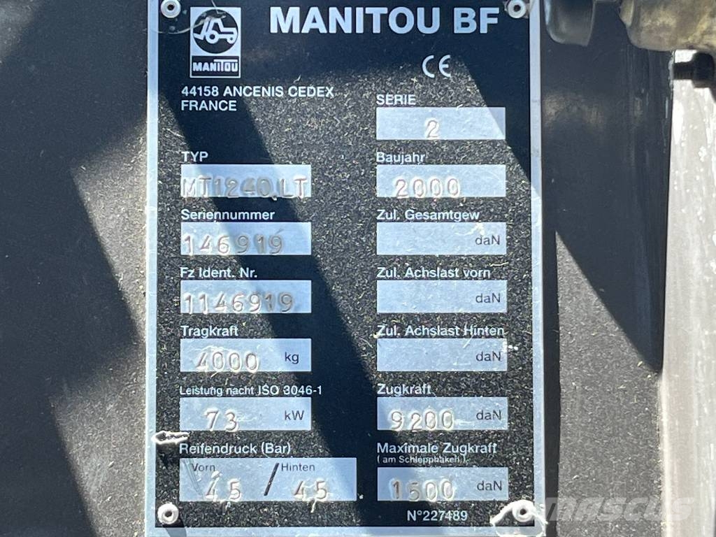 Manitou LOC MANULOC MT 1240 LT V-2978 EO 伸縮臂操作車