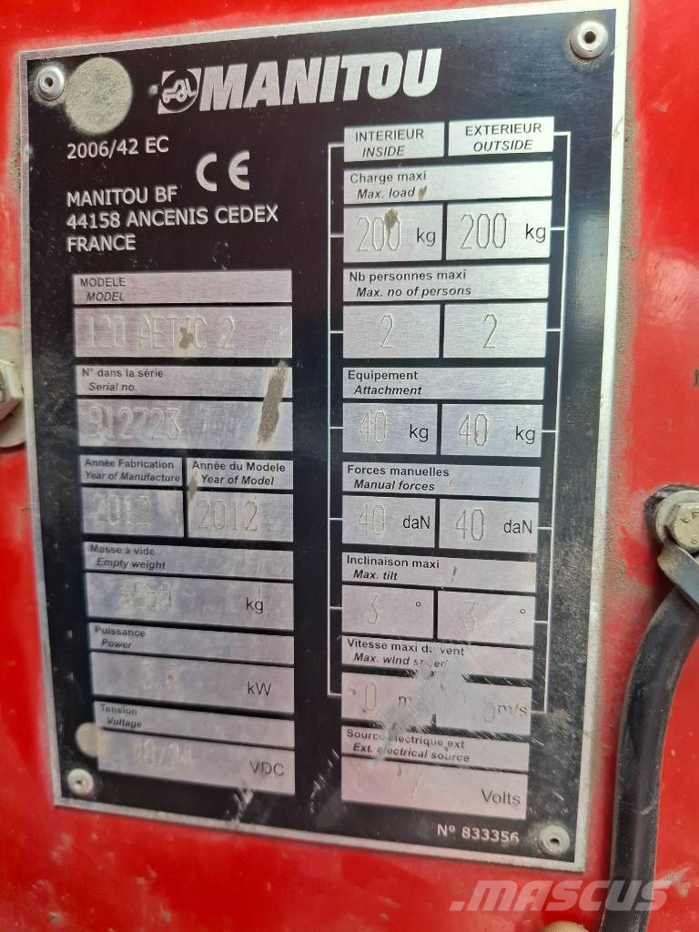 Manitou 120 AET JC Knikarmhoogwerkers