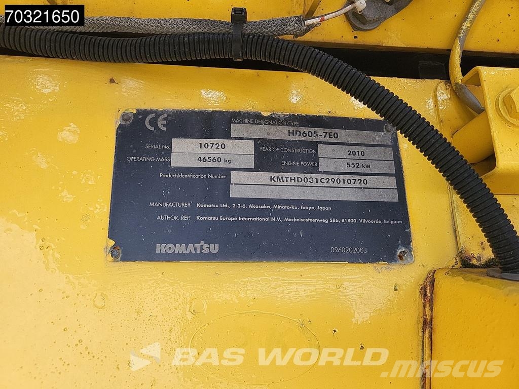 Komatsu HD605 -7E0 Tombereau rigide
