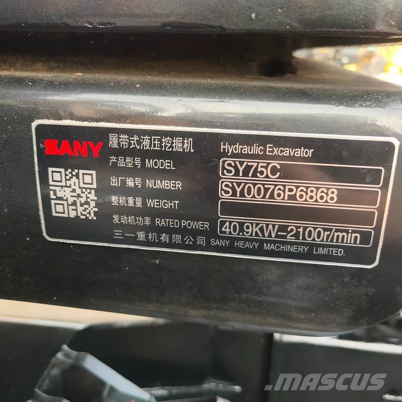 Sany SY75C Rupsgraafmachines