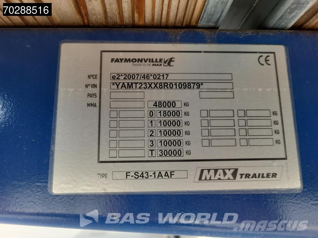 Faymonville MAX210-Z-3AA-13.60-22.5-2.54 3 axles 29M 2x extend Полуприцепы-платформы/боковая разгрузка