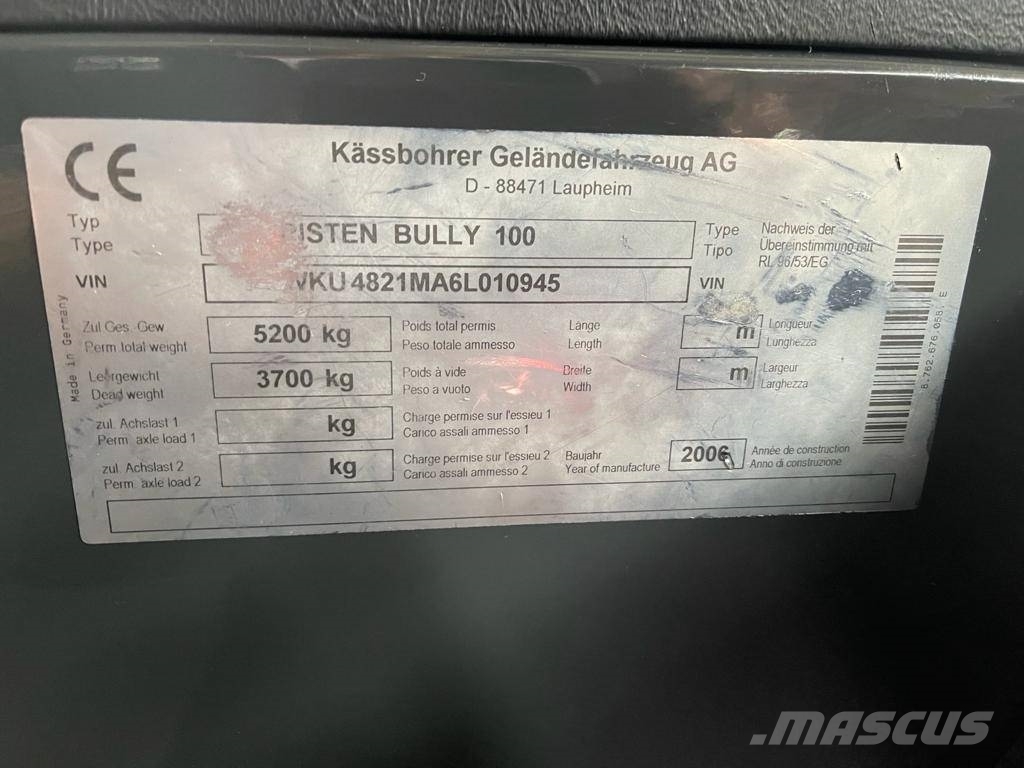 KÄSSBOHRER PISTENBULLY 100 PB100 Grönytemaskiner - Övriga