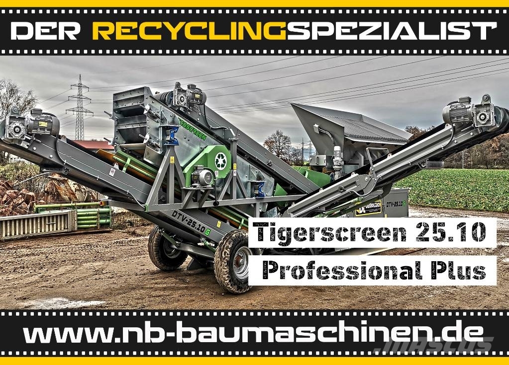 Flachdecksiebanlage Tigerscreen 25.10 Profi-Plus Zeefinstallatie