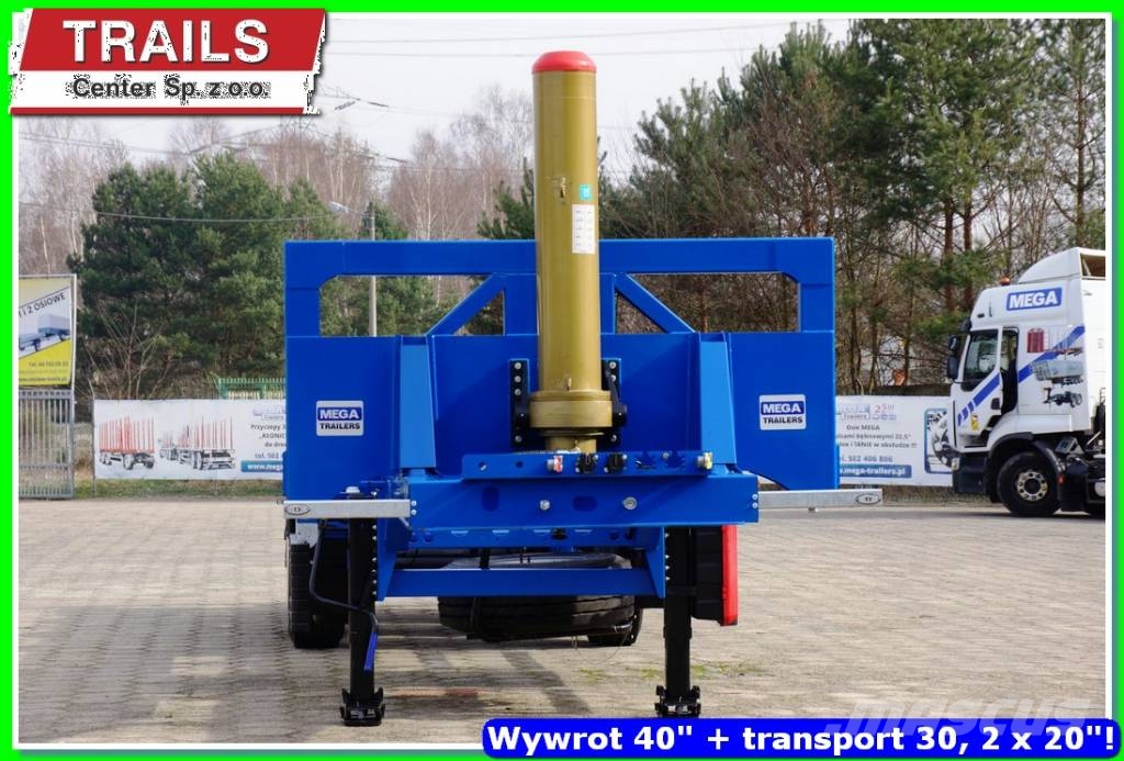 Mega 40 Ft tipping container carier 2 x 20, 1 x 30, 40 Semi remorque porte container