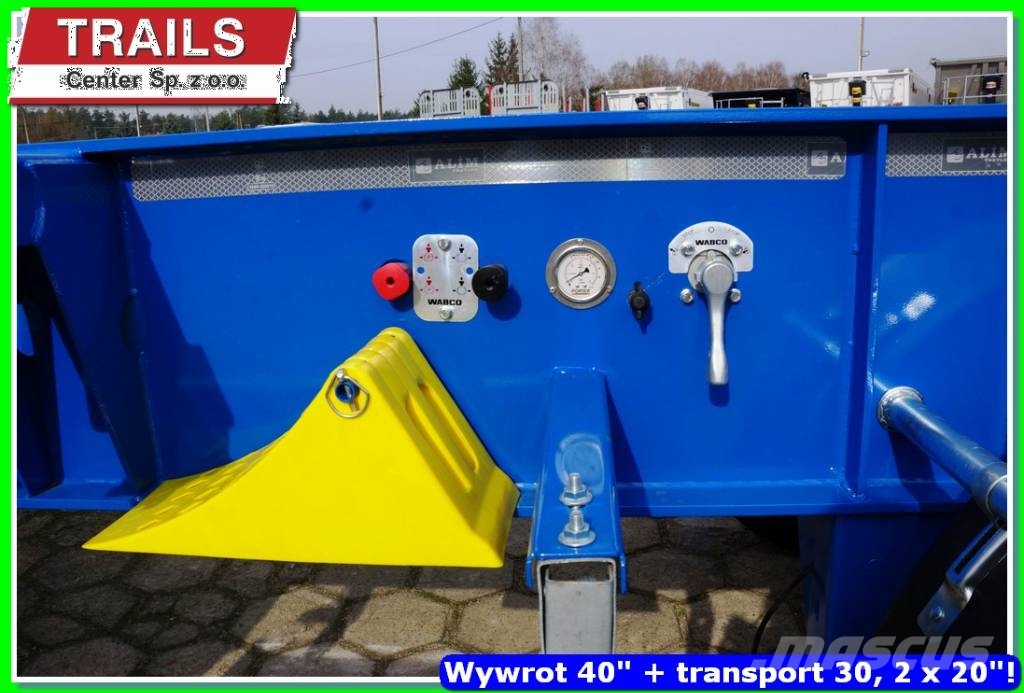 Mega 40 Ft tipping container carier 2 x 20, 1 x 30, 40 Semi remorque porte container