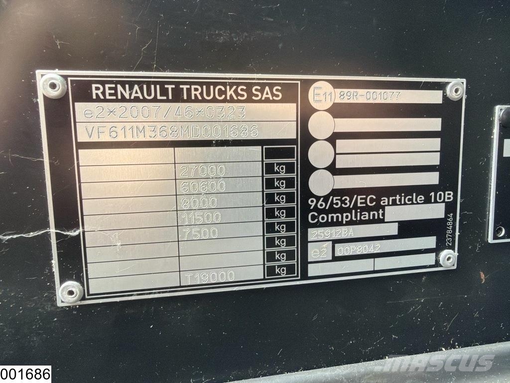 Renault T 520 6x2, EURO 6D, Retarder, Combi, Fruehauf Temperature controlled trucks