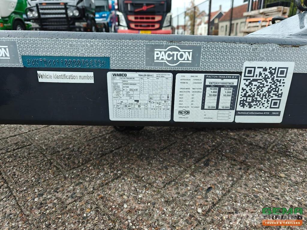 Pacton DXX.110 single-axle saf 10t dolly mega-lzv - mint Dollies and Dolly Trailers