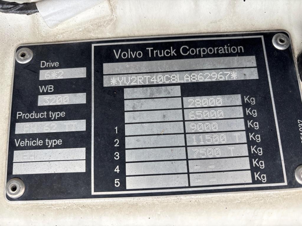 Volvo FH500 6x2 EURO6 + RETARDER + HYDRAULICS + 3200WB وحدات الجر