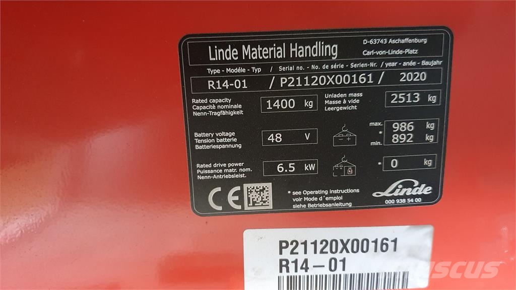 Linde R14 リーチフォークリフト