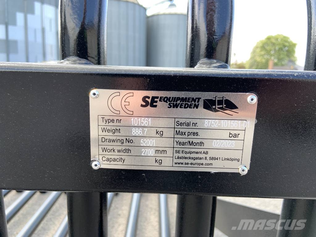 SE Equipment nya stengrepar med Stora BM fäste Accesorios para cargador frontal