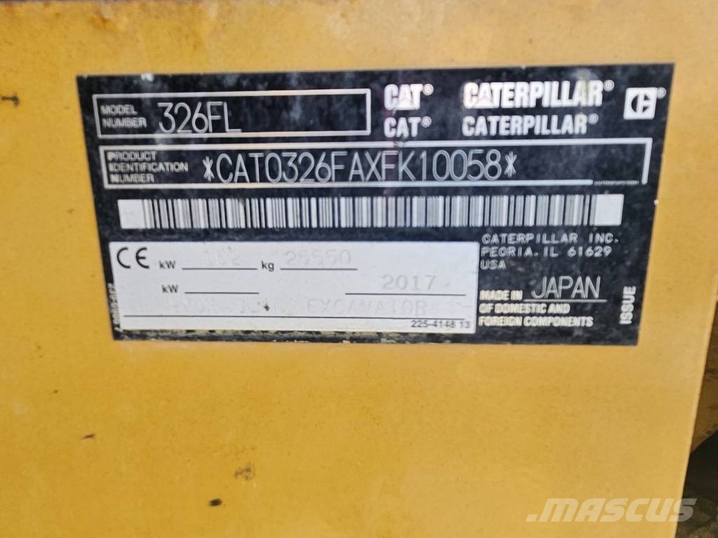 CAT 326 F L Gravemaskiner på larvebånd