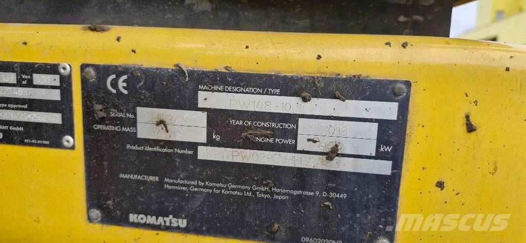 Komatsu PW148 - 10 حفارات بعجل