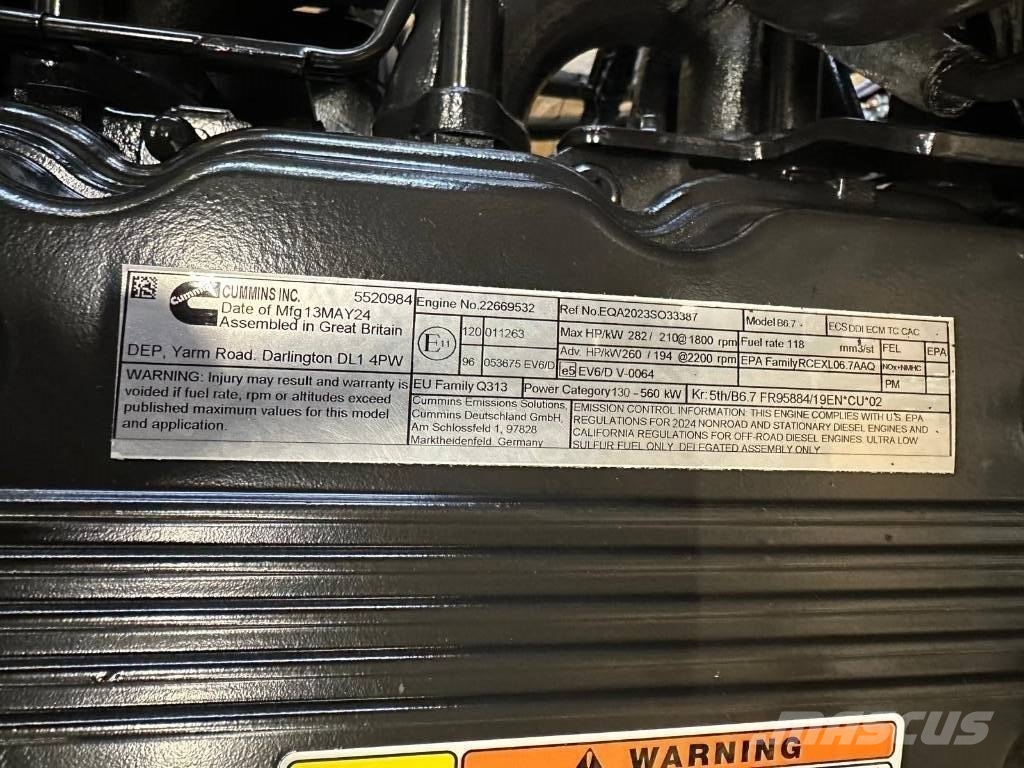 Cummins B6.7 FR95884 Motores agrícolas