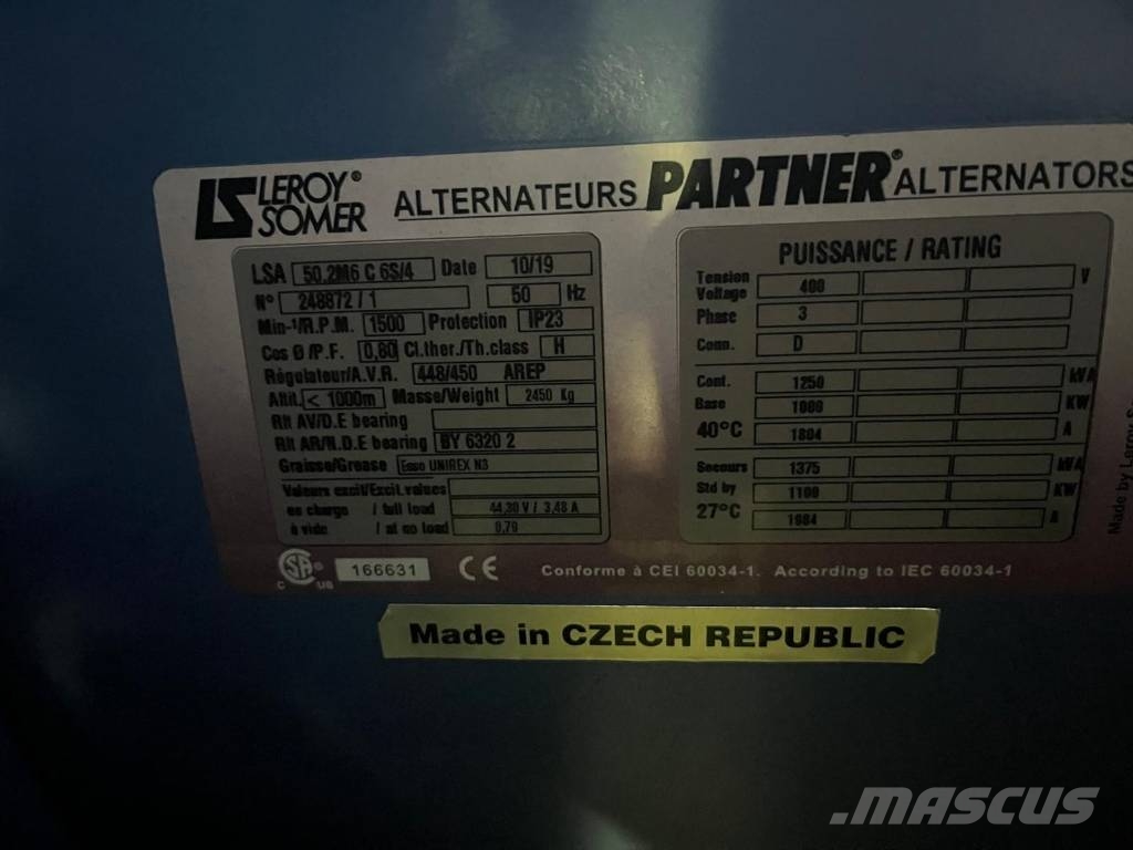 MTU SDMO X1250C - 1250 KVA مولدات ديزل