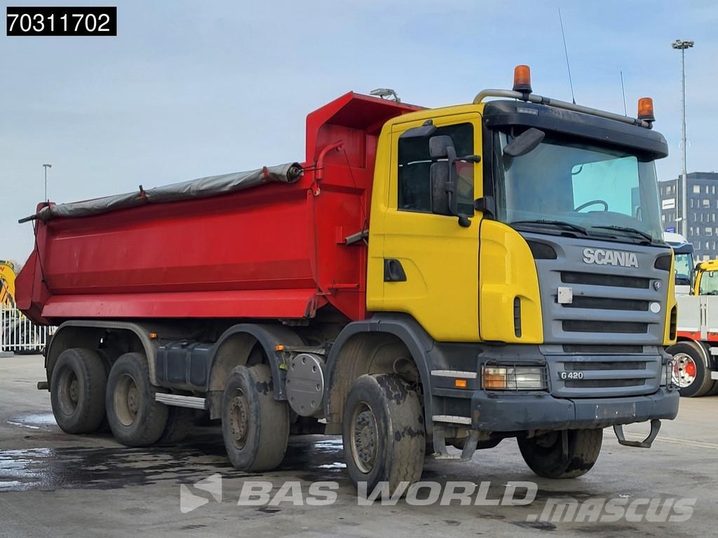 Scania G420 G 8X6 8x6 18m3 KH Kipper Steel suspension Big Tipper trucks
