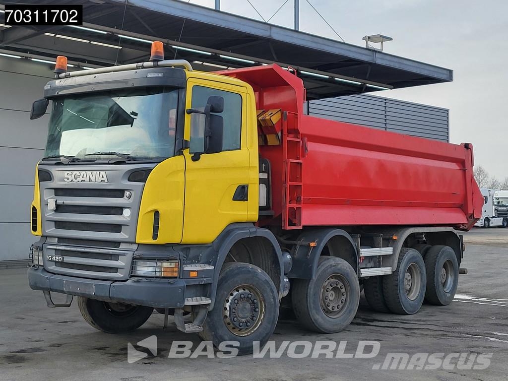 Scania G420 G 8X6 8x6 18m3 KH Kipper Steel suspension Big Tipper trucks