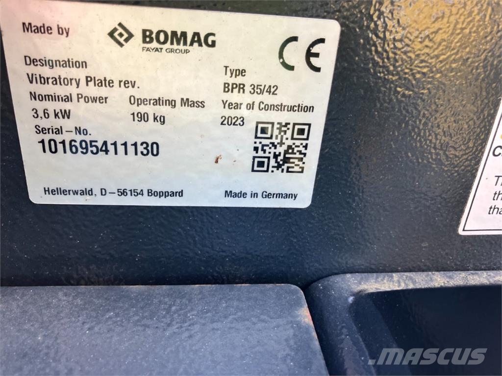 Bomag DE BPR 35/42 Stage V/CARB. P.3 Vibro plošče