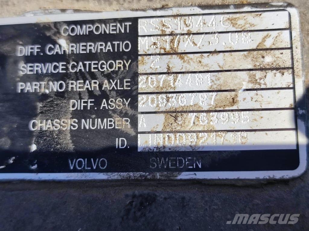 Volvo RSS1344C MS17X / 3.08 Osovine