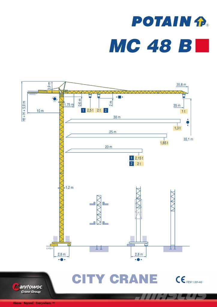 Potain MC 48 B 塔式起重機