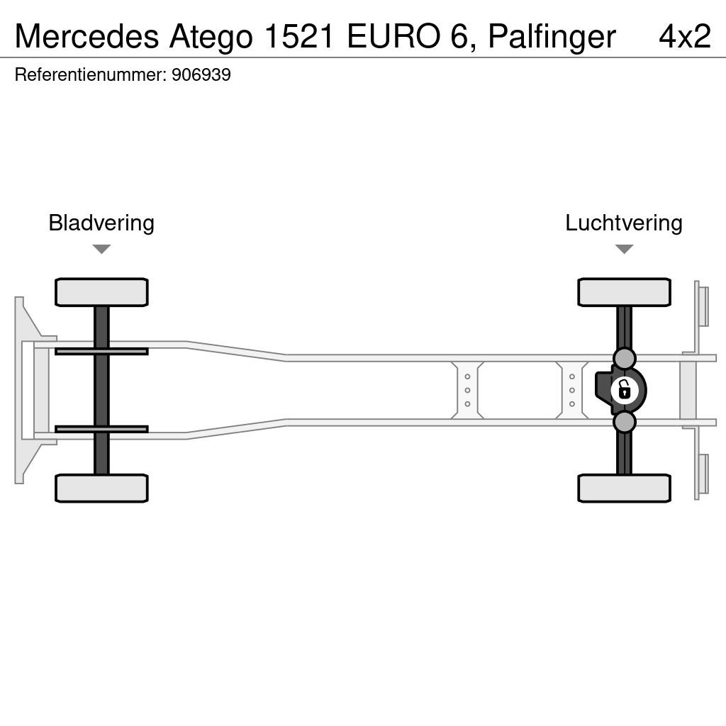 Mercedes-Benz Atego 1521 EURO 6, Palfinger Fast kasse