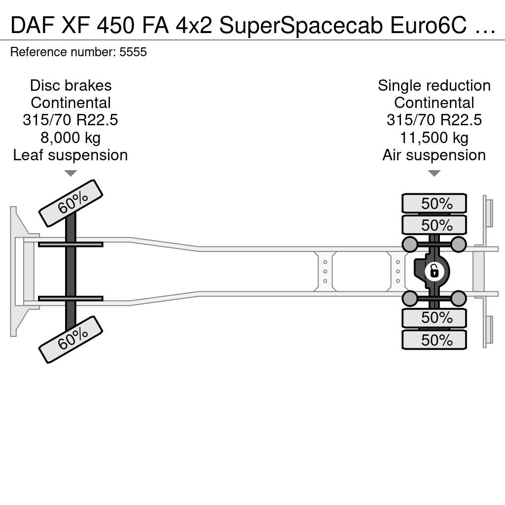 DAF XF 450 FA 4x2 SuperSpacecab Euro6C - Curtain-sided Kamioni sa ciradom