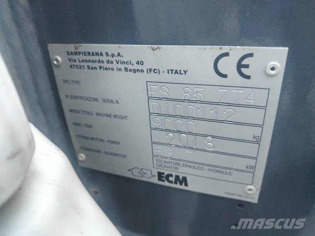 ECM ES85 ZT Midikaivukoneet 7t - 12t