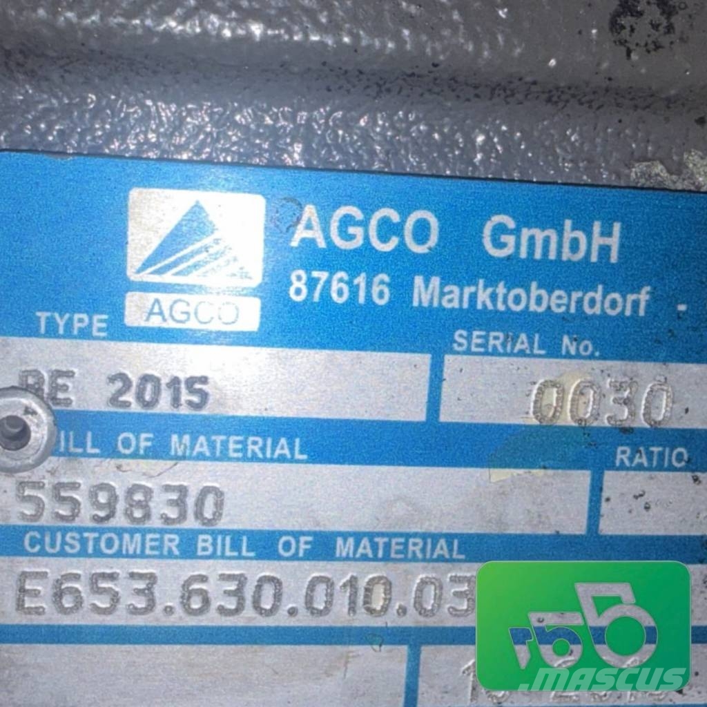 Fendt Katana 650 Gen3 Gearbox E653.630.010.030 AGCO Rexr Motoren