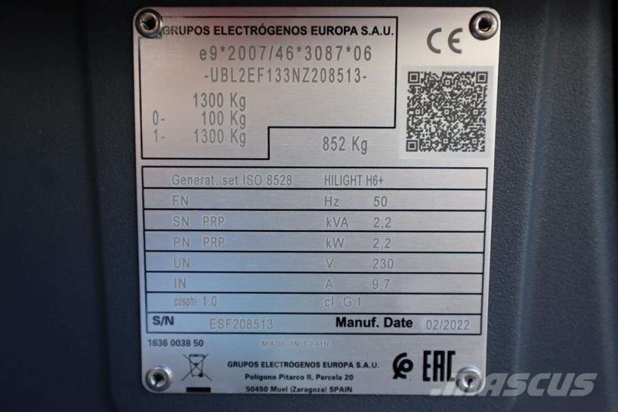 Atlas Copco Hilight H6+ Valid inspection, Max Boom Height 8m, أبراج خفيفة