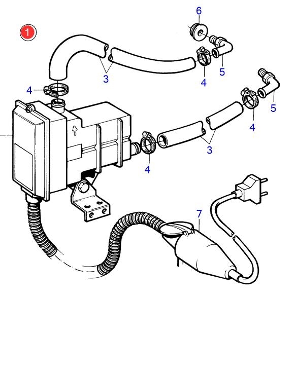 Volvo Penta Motorvärmarsats 220-240V, 750W (VP 865098) Motores