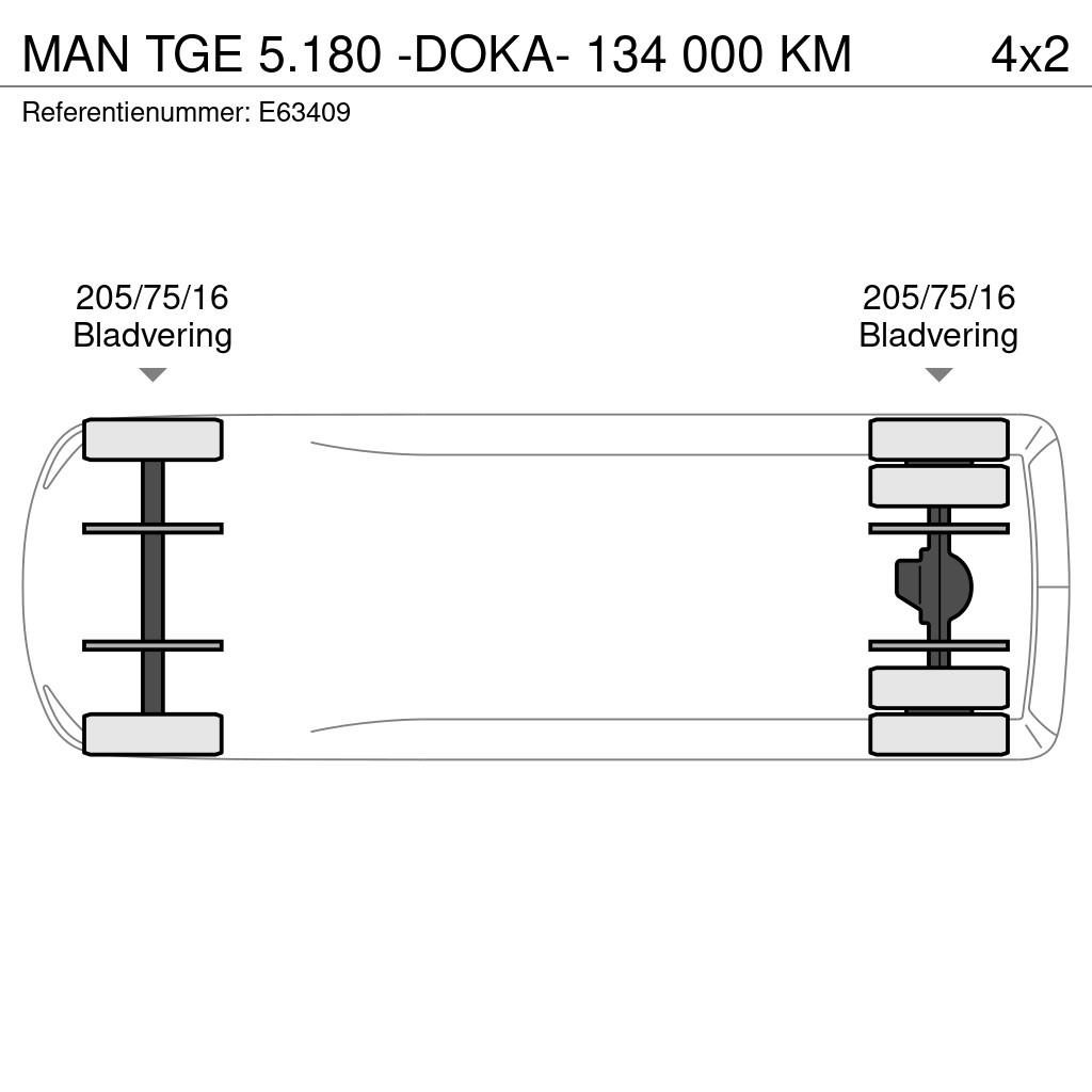 MAN TGE 5.180 -DOKA- 134 000 KM Inne