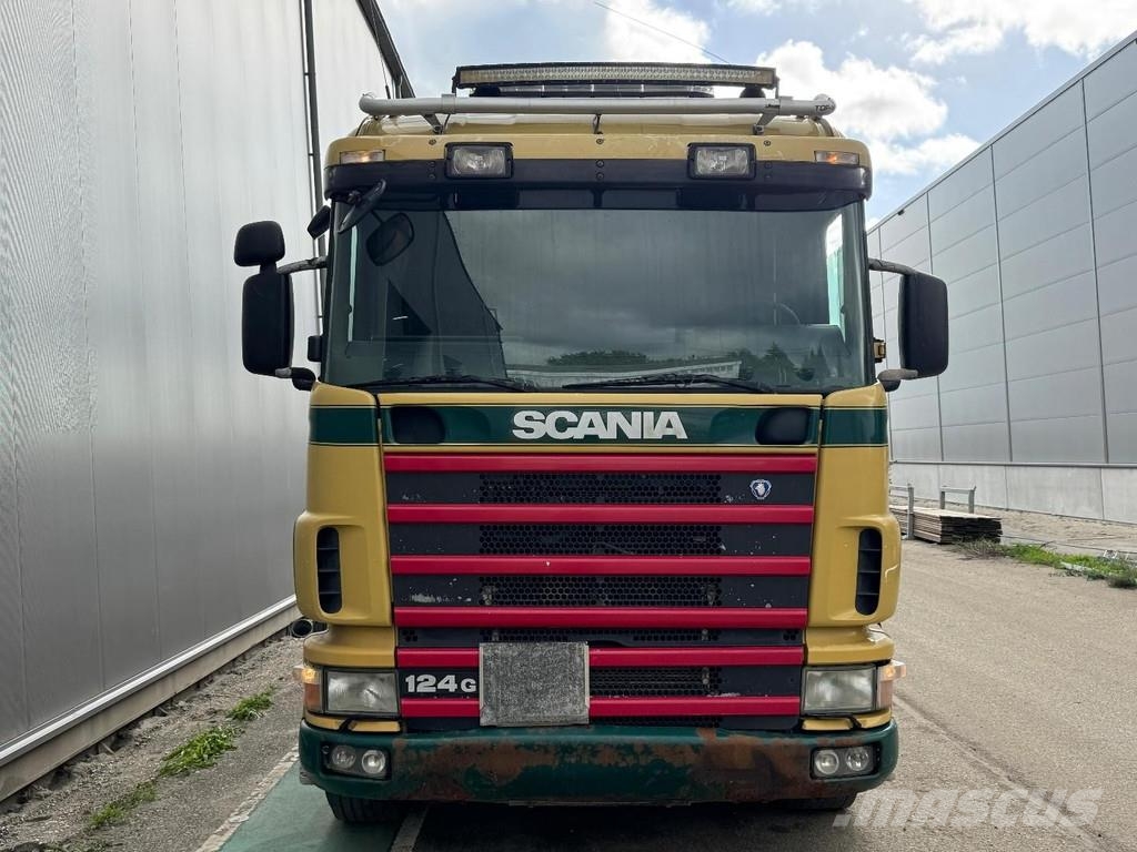 Scania 124 G 8X2 + HIAB 700 E-8 + REMOTE CONTROL Camion con sponde ribaltabili