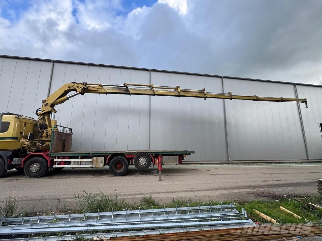 Scania 124 G 8X2 + HIAB 700 E-8 + REMOTE CONTROL Camion con sponde ribaltabili